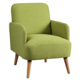 TEODORE - Fauteuil Rembourré Tissu Vert