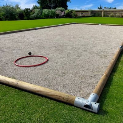 Terrain de pétanque boulodrome en kit 12,15 m x 4,85 m