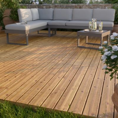 Terrasse autoportante en bois Halden Klikstrom L.120 x l.75 x ep.6,1cm