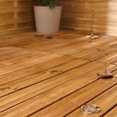 Terrasse autoportante en bois Halden Klikstrom L.120 x l.75 x ep.6,1cm