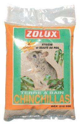 Terre à chinchilla Zolux 2kg pour bain de poussière