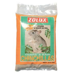 Terre à chinchilla Zolux 2kg pour bain de poussière