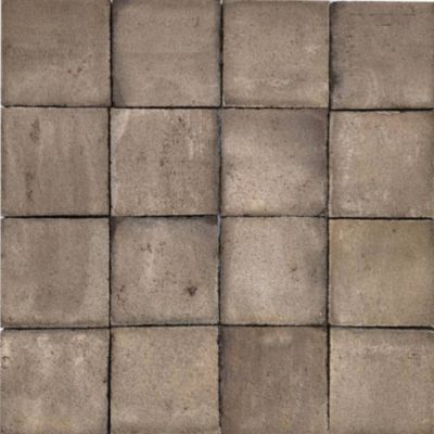 Terre cuite faite à la main 15x15 cm couleur grise