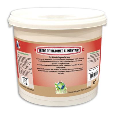 Terre de diatomee alimentaire seau 5L 2.5kg