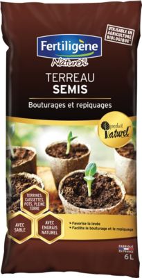 Terreau Semis Et Bouturage Terre D'Auguste 6L - Qualité Supérieure, Sac Refermable, Idéal Balcon Et Intérieur