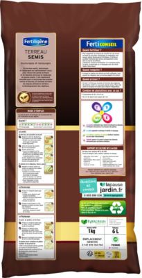 Terreau biologique pour semis sac 6L