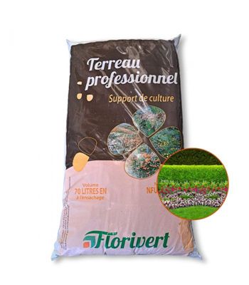 Terreau complet prêt à l'emploi Flori Fleurissement PAE 70L  idéal pour pots et balcon - Florivert NEG01617
