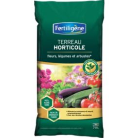 Terreau horticole fleurs légumes et arbustes Fertiligène 70L