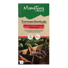 Terreau horticole sans tourbe 50L Mamaterra