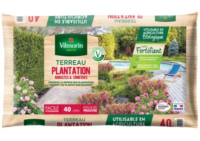 Terreau Plantations Arbres Haies - 40 L - Vilmorin