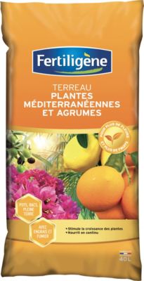 Terreau plantes méditerranéennes et agrumes Fertiligène 40L