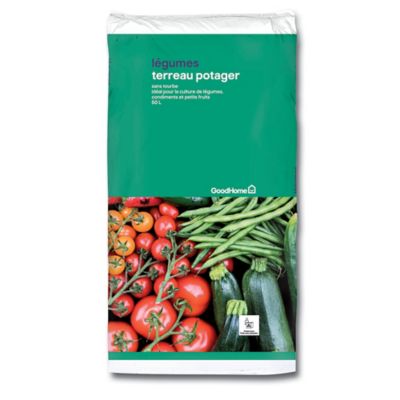 Terreau potager sans tourbe GoodHome 50L