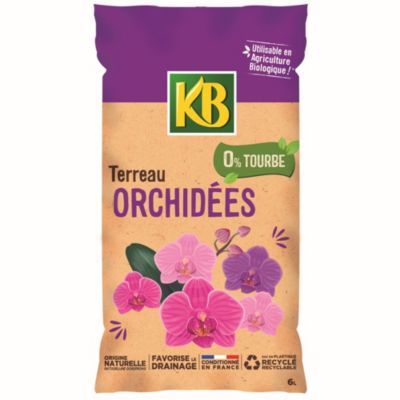 Terreau pour orchidée sans tourbe 6L KB