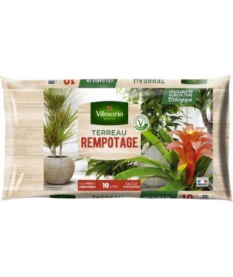Terreau Rempotage pour Plantes d'Intérieur - 10 L - Vilmorin