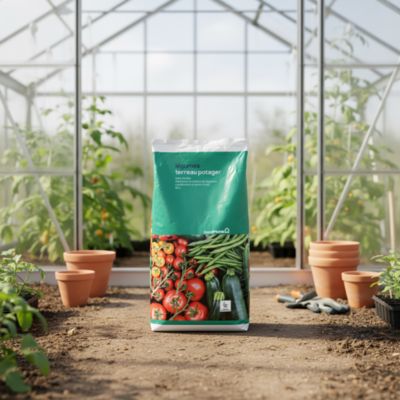 Terreau sans tourbe pour potager 50L GoodHome