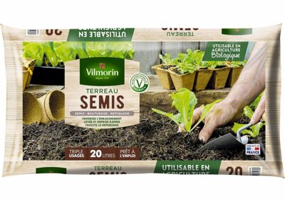 Terreau Semis Bouturage - 20 L - Vilmorin