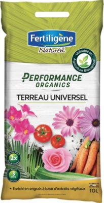 Terreau universel Fertiligène Performance Organics 10L