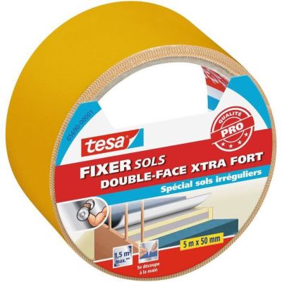 TESA Classic fixation sol double face moquette extrafort - 5 m x 50 mm