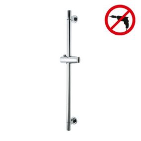 Tesa  Spaa Barre de douche 655 mm, métal chromé et plastique, pose facile sans perçage (40342-00000-00)