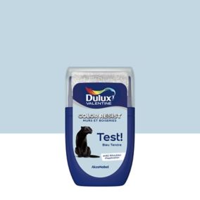 Testeur de peinture Color Resist murs et boiseries Dulux Valentine mat bleu tendre 30ml