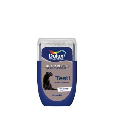 Testeur de peinture Color Resist murs et boiseries Dulux Valentine mat brun cachemire 30ml