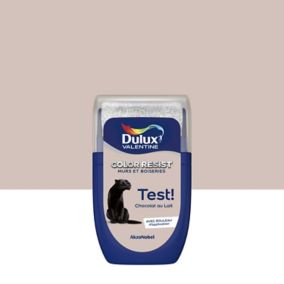 Testeur de peinture Color Resist murs et boiseries Dulux Valentine mat chocolat au lait 30ml