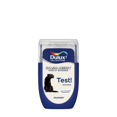 Testeur de peinture Color Resist murs et boiseries Dulux Valentine mat colombe 30ml