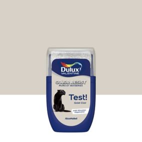 Testeur de peinture Color Resist murs et boiseries Dulux Valentine mat galet clair 30ml