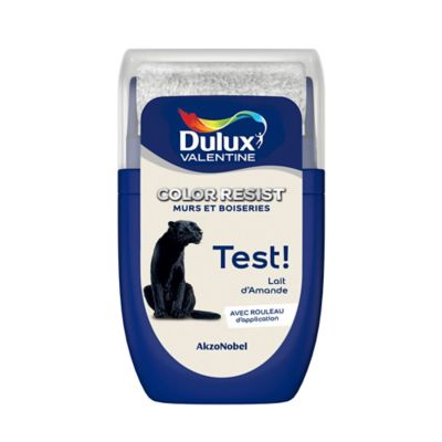 Testeur de peinture Color Resist murs et boiseries Dulux Valentine mat lait d'amande 30ml
