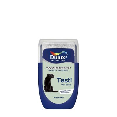 Testeur de peinture Color Resist murs et boiseries Dulux Valentine mat vert saule 30ml