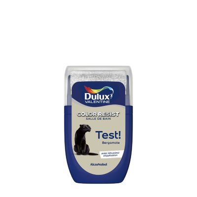 Testeur de peinture Color Resist salle de bains Dulux Valentine satin bergamote 30ml