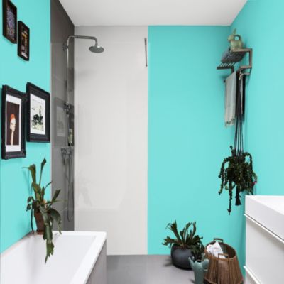 Testeur de peinture Color Resist salle de bains Dulux Valentine satin bleu lagon 30ml