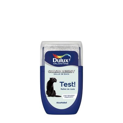 Testeur de peinture Color Resist salle de bains Dulux Valentine satin reflet de jade 30ml