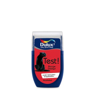 Testeur de peinture Crème De Couleur Dulux Valentine Rouge Design 30 ml