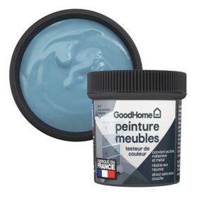 Testeur de peinture pour meubles bois, mélaminé et métal GoodHome mat bleu Monaco 80ml