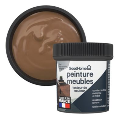 Testeur de peinture pour meubles bois, mélaminé et métal GoodHome satin Cuivre Santa Monica 80ml