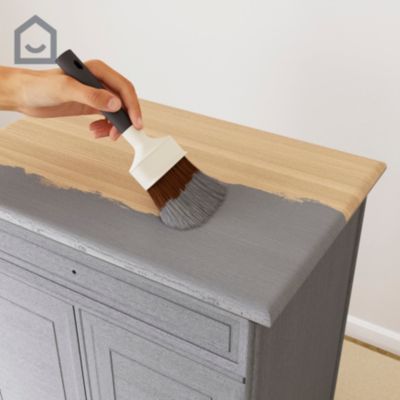 Testeur de peinture pour meubles bois, mélaminé et métal GoodHome satin gris Queens 80ml