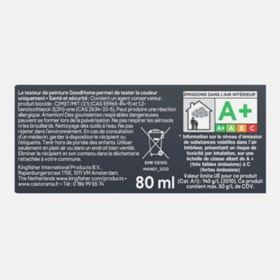 Testeur de peinture pour meubles bois, mélaminé et métal GoodHome satin or Coachella 80ml