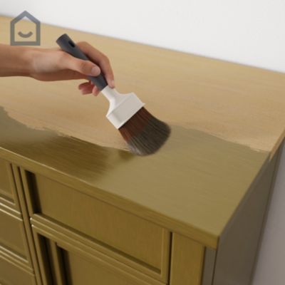 Testeur de peinture pour meubles bois, mélaminé et métal GoodHome satin or Coachella 80ml