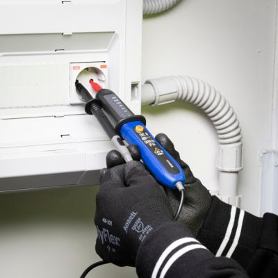 Testeur de tension bipolaire CAT3 bleu et noir
