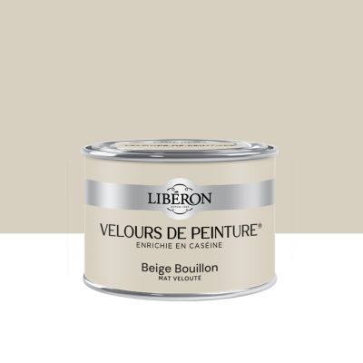 Testeur peinture beige bouillon Libéron Velours de peinture 125 ml