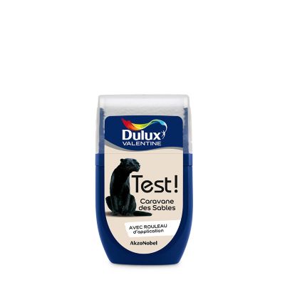 Testeur peinture beige caravane des sables Dulux Valentine Crème De Couleur 30 ml