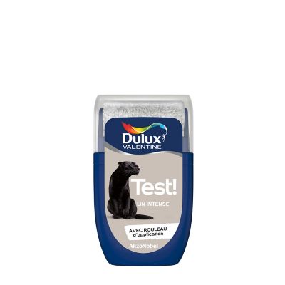Testeur peinture beige lin intense Dulux Valentine Crème de couleur 30 ml