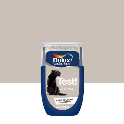 Testeur peinture beige lin intense Dulux Valentine Crème de couleur 30 ml