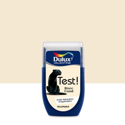 Testeur peinture blanc cassé Dulux Valentine Crème De Couleur 30 ml
