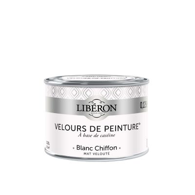 Testeur peinture blanc chiffon Libéron Velours de peinture 125 ml