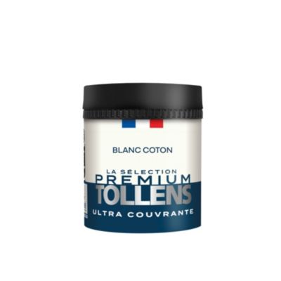 Testeur peinture blanc coton velours Tollens Premium 50 ml