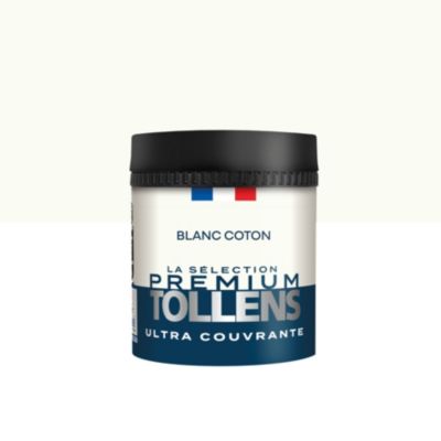 Testeur peinture blanc coton velours Tollens Premium 50 ml