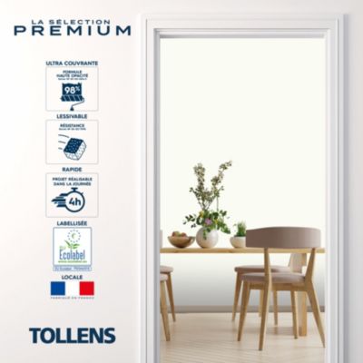 Testeur peinture blanc coton velours Tollens Premium 50 ml