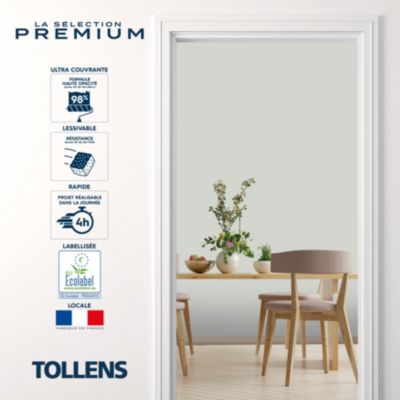 Testeur peinture blanc fumée velours Tollens Premium 50 ml